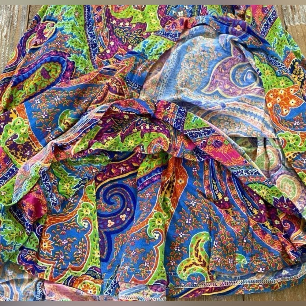 Lauren Ralph Lauren Boho Paisley Summer Dress S⁠ - Picture 6 of 9